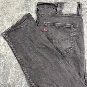 Levi's 505 Regular Fit Jeans Mens 40x30 Faded Black 00505-1469